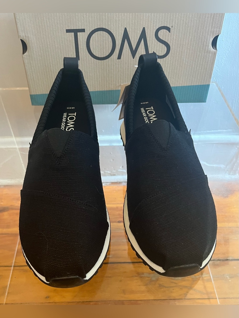 Toms Men’s Alp  Resident 2.0 Black Heritage Canvas Sneakers Slip On (11) NWT’s